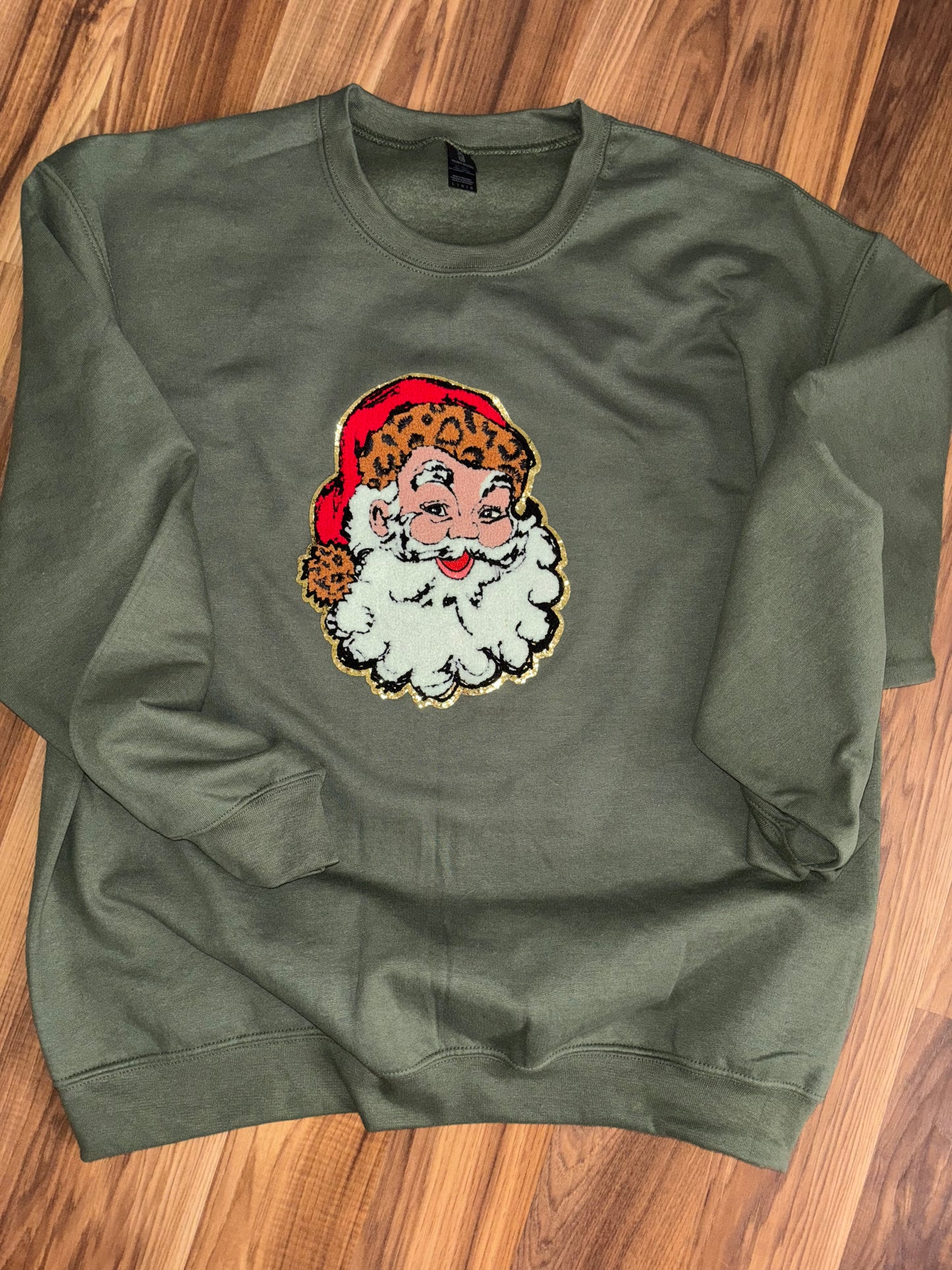 Santa Crew Neck (Chenille Patch)
