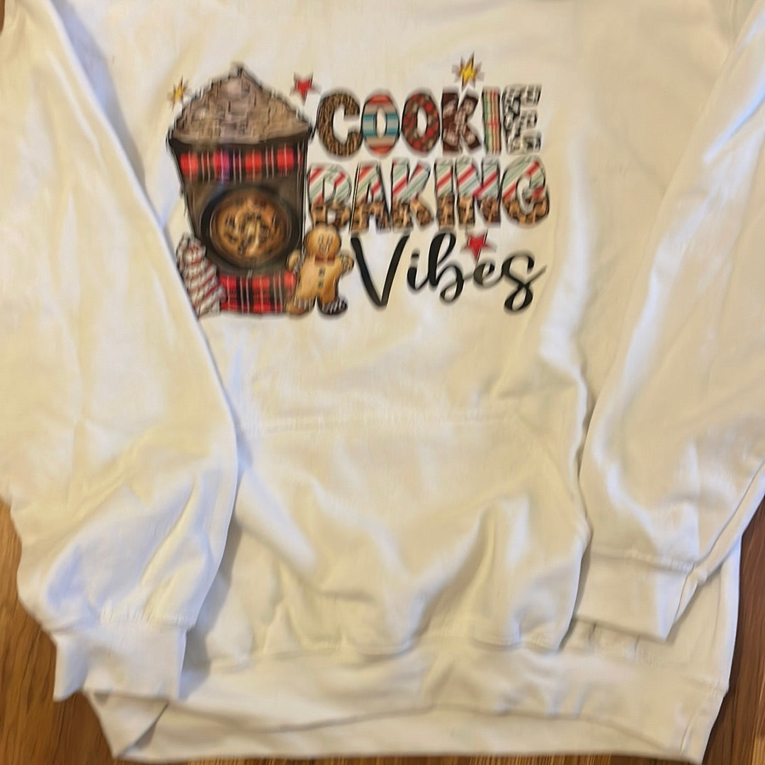 Cookie Baking Vibes Crew Neck Sweatshirt