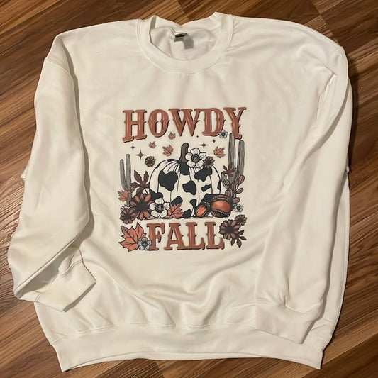 Howdy Fall Crew Neck Sweatshirt