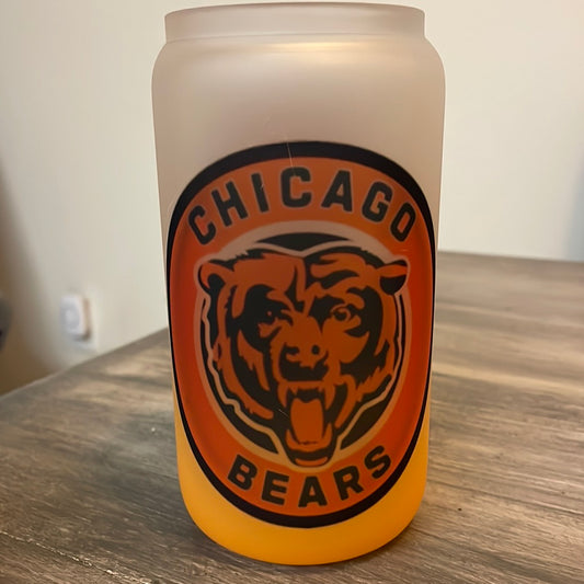 Da Bears Glass Can Cup