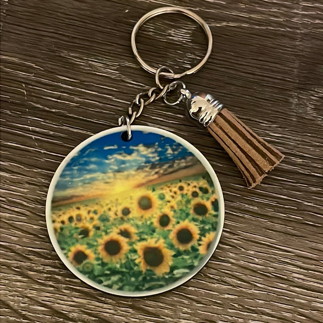 Sunflower Keychain
