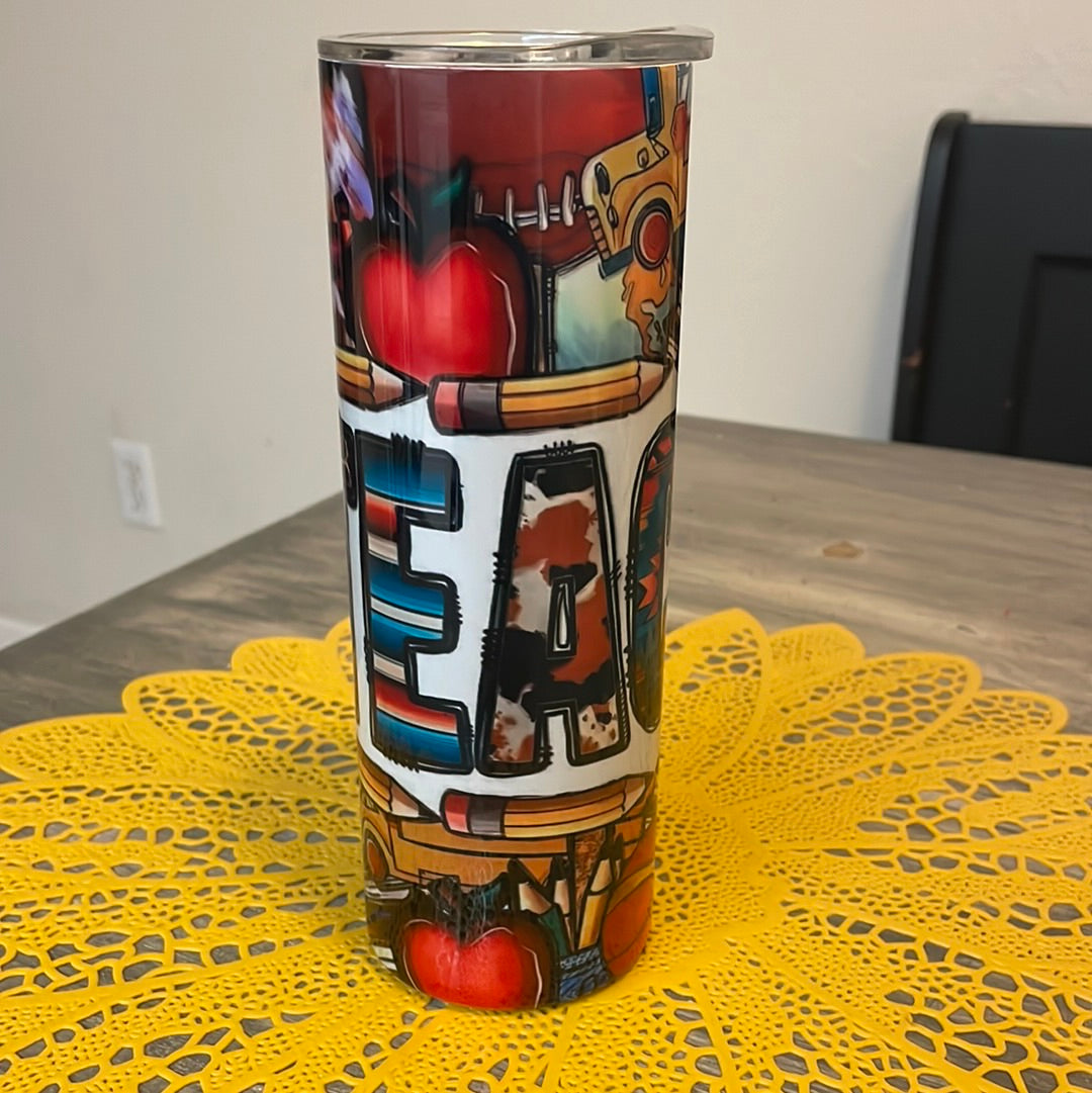 Printed Teacher Tumbler