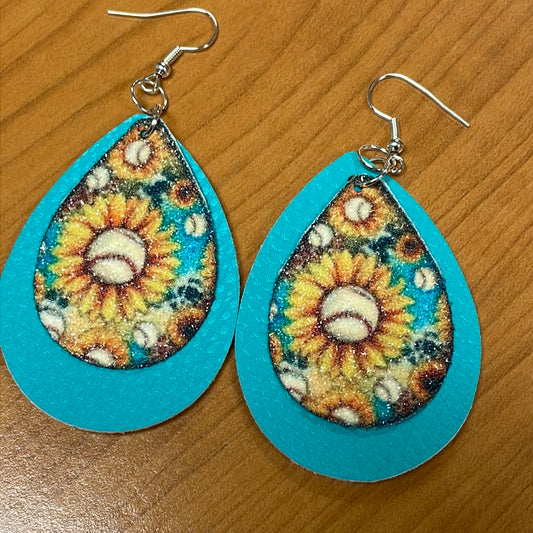 Baseball & Sunshine Earrings